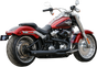 S&S Cycle 2:1 50 State Exhaust for M8 Softail - Black 550-0846B