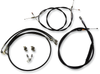 LA CHOPPERS Handlebar Cable/Brake Line Kit - 12" - 14" Ape Hanger Handlebars - Black LA-8150KT-13B - Team Dream Rides