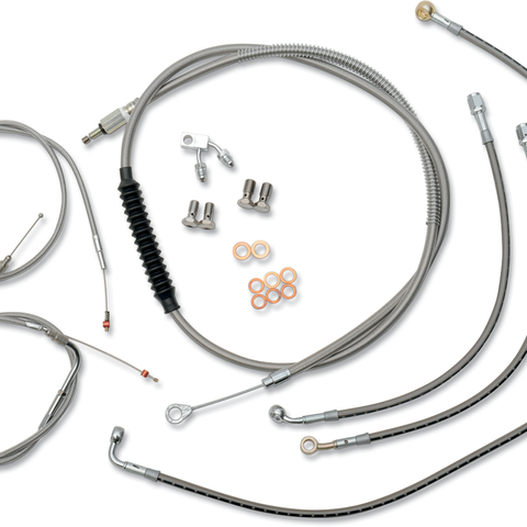 LA CHOPPERS Handlebar Cable/Brake Line Kit - 15
