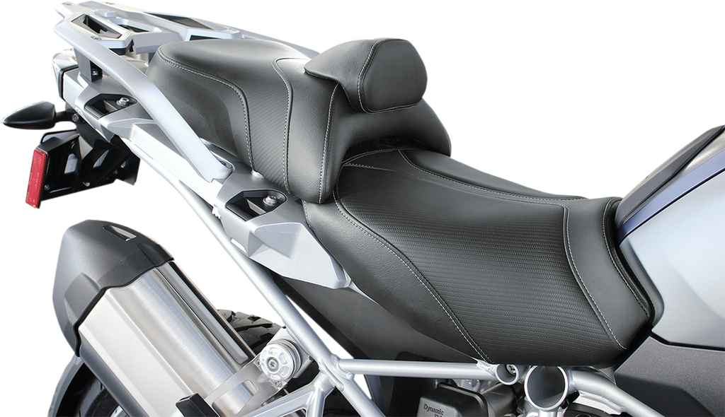 SADDLEMEN Adventure Tour Seat - Standard - Lumbar Backrest - Black - R1200GS '13-'19 0810-BM33R - Team Dream Rides