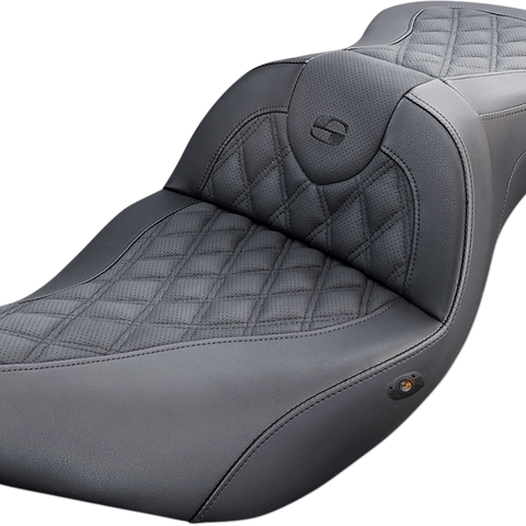 SADDLEMEN Heated Roadsofa™ Seat with Lattice Stitch for Indian I14-07-182HCT