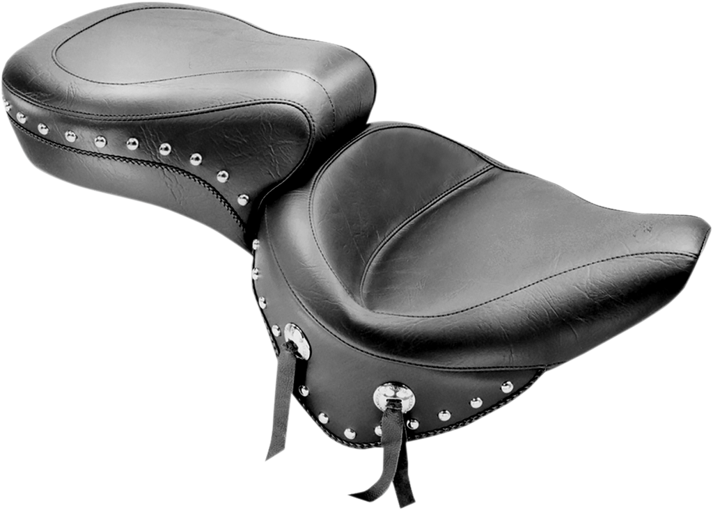 MUSTANG Wide Studded Seat - Softail '00-'05 75072 - Team Dream Rides