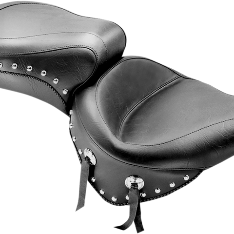MUSTANG Wide Studded Seat - Softail '00-'05 75072 - Team Dream Rides