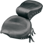 MUSTANG Wide Studded Touring Seat - Softail '84-'99 75503 - Team Dream Rides