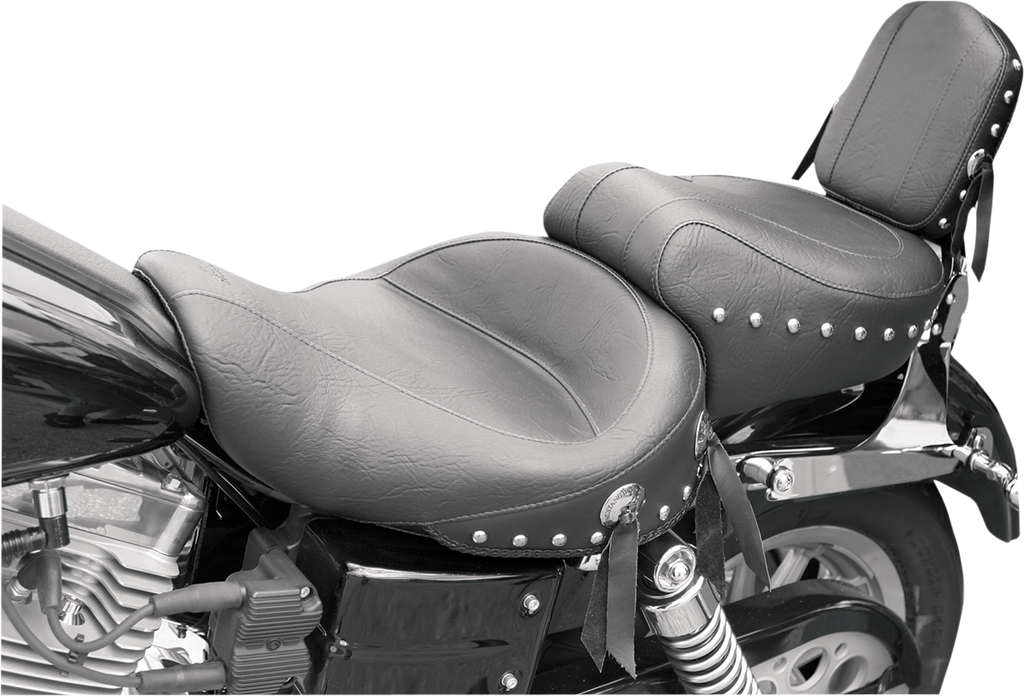 MUSTANG Wide Studded Seat - FXDWG '96-'03 75530 - Team Dream Rides