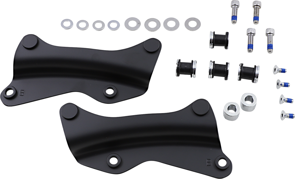 DRAG SPECIALTIES Backrest Docking Kit - Black C77-0104MB