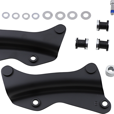 DRAG SPECIALTIES Backrest Docking Kit - Black C77-0104MB