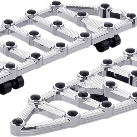 ARLEN NESS MX Driver Floorboards - Chrome (Part 410-008)