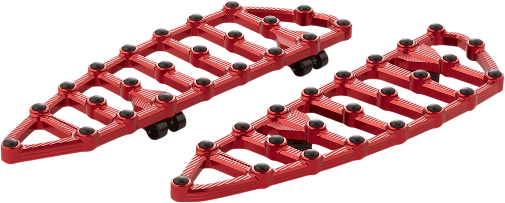 ARLEN NESS MX Driver Floorboards - Red Model 410-012 for Enhanced Comfort and Traction