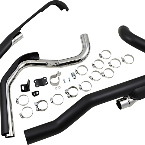 COBRA Pro Chamber Headpipes for Trike - Black 6256RB - Team Dream Rides