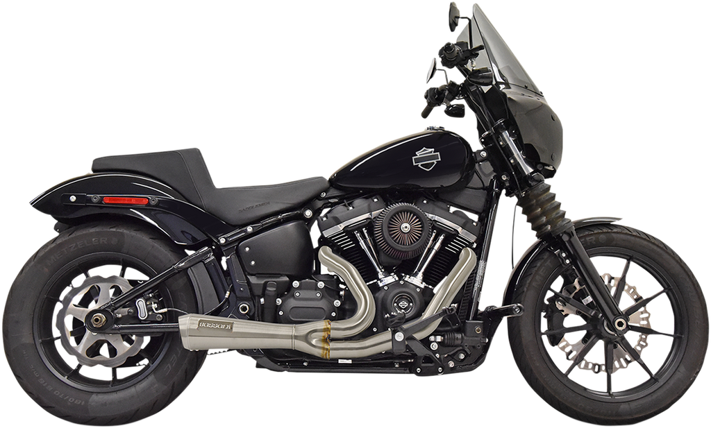 Bassani Xhaust 2:1 Short Exhaust System for Harley-Davidson Softail - Stainless Steel 1S73SS