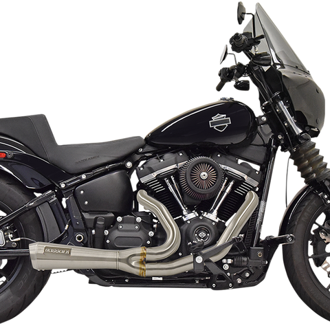 Bassani Xhaust 2:1 Short Exhaust System for Harley-Davidson Softail - Stainless Steel 1S73SS