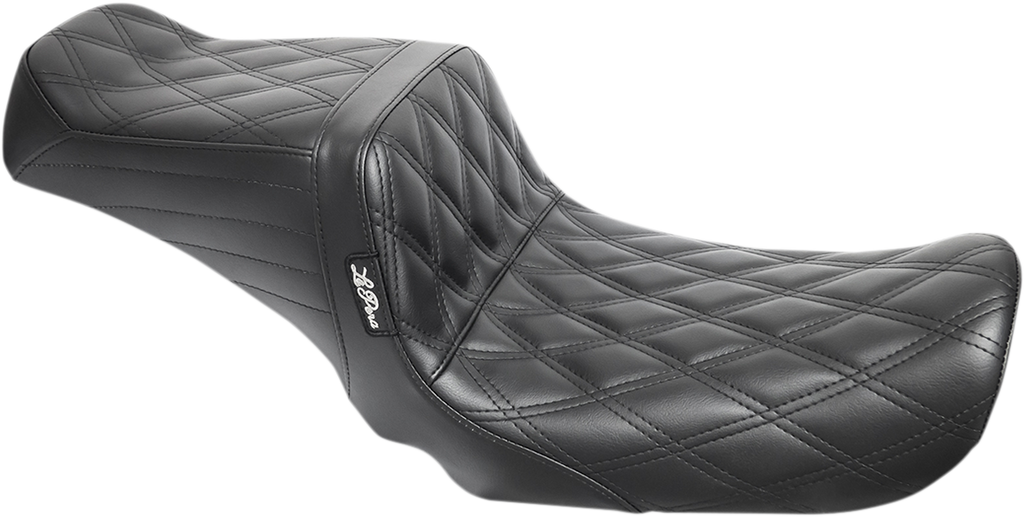 LE PERA Tailwhip Seat - Double Diamond Black for FXD 1999-2003 - Part LN-581DD