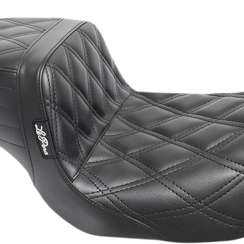 LE PERA Tailwhip Seat - Double Diamond Black for FL 2008-2023 | Part LK-587DD