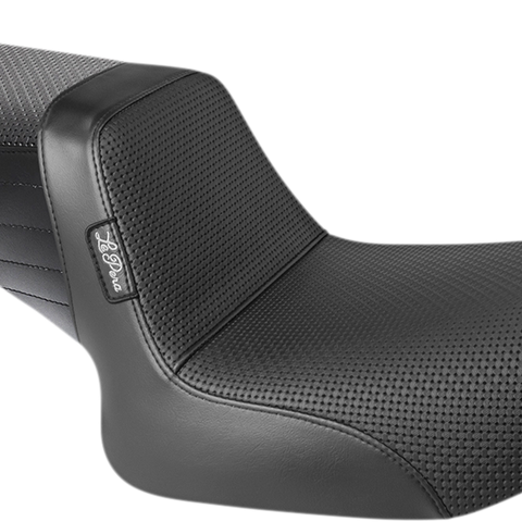 LE PERA Tailwhip Seat - Basketweave - Black - FXR '82-'94 L-588BW - Team Dream Rides