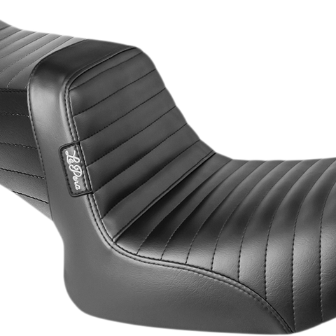 LE PERA Tailwhip Seat - Pleated - Black - FXR '82-'94 L-588PT - Team Dream Rides