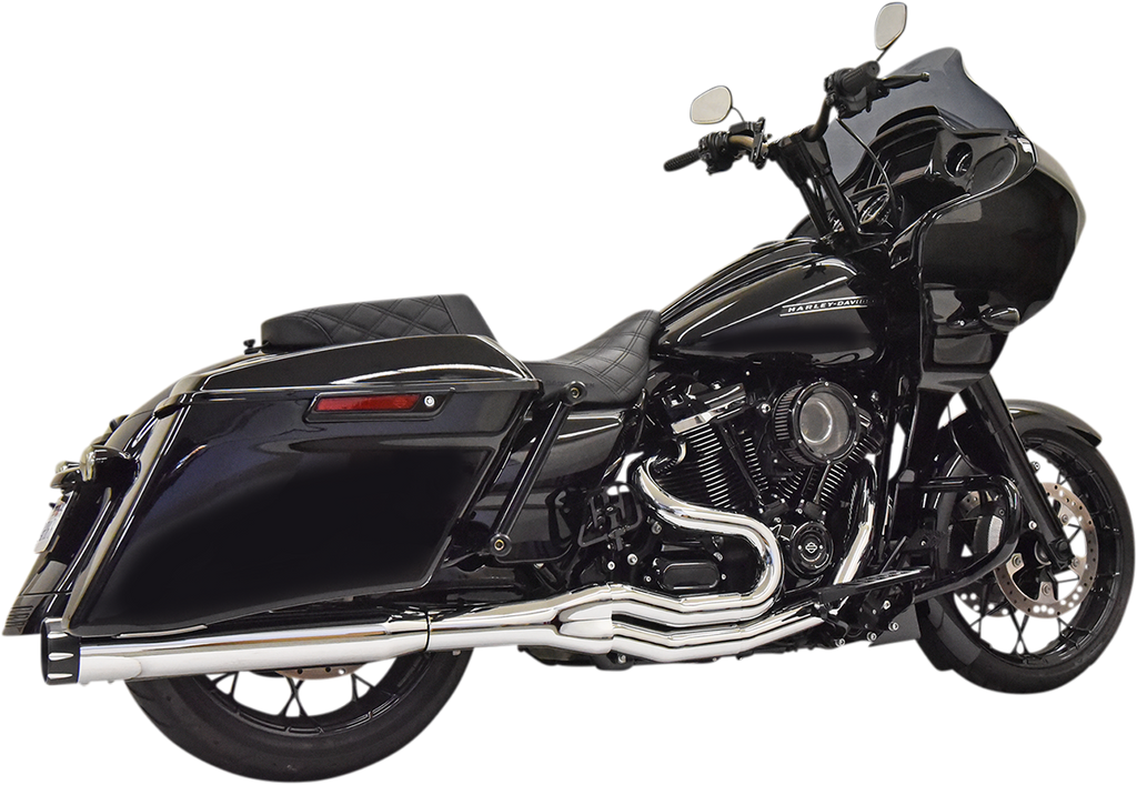 BASSANI XHAUST 1F78T 2:1 High Horsepower Exhaust System for M-Eight Big Motor Builds in Chrome