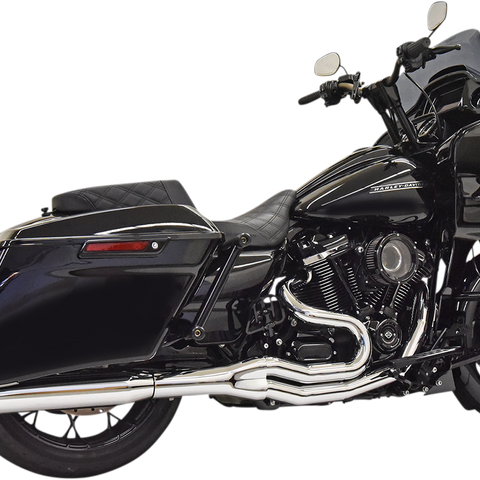 BASSANI XHAUST 1F78T 2:1 High Horsepower Exhaust System for M-Eight Big Motor Builds in Chrome
