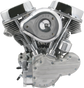 S&S CYCLE P-93 Complete Engine for Custom Chassis 106-0821 – Natural Crankcases with Silver Powder Coated Cylinders