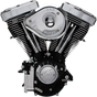 S&S CYCLE V96R Series Engine - Black for Custom Chassis | Evolution Big Twin 31-9156