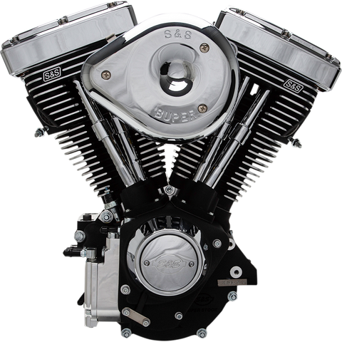 S&S CYCLE V96R Series Engine - Black for Custom Chassis | Evolution Big Twin 31-9156