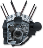 S&S Cycle 4.125 Inch Bore Crankcase for Dyna - Stock Bolt Pattern, Wrinkle Black Finish (Part #310-0856)