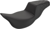 SADDLEMEN Extended Reach Step-Up Seat with Rear Lattice Stitch for Harley FL 2008-2024 - Part Number 808-07B-173E