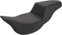 SADDLEMEN Extended Reach Step-Up Seat with Rear Lattice Stitch for Harley FL 2008-2024 - Part Number 808-07B-173E