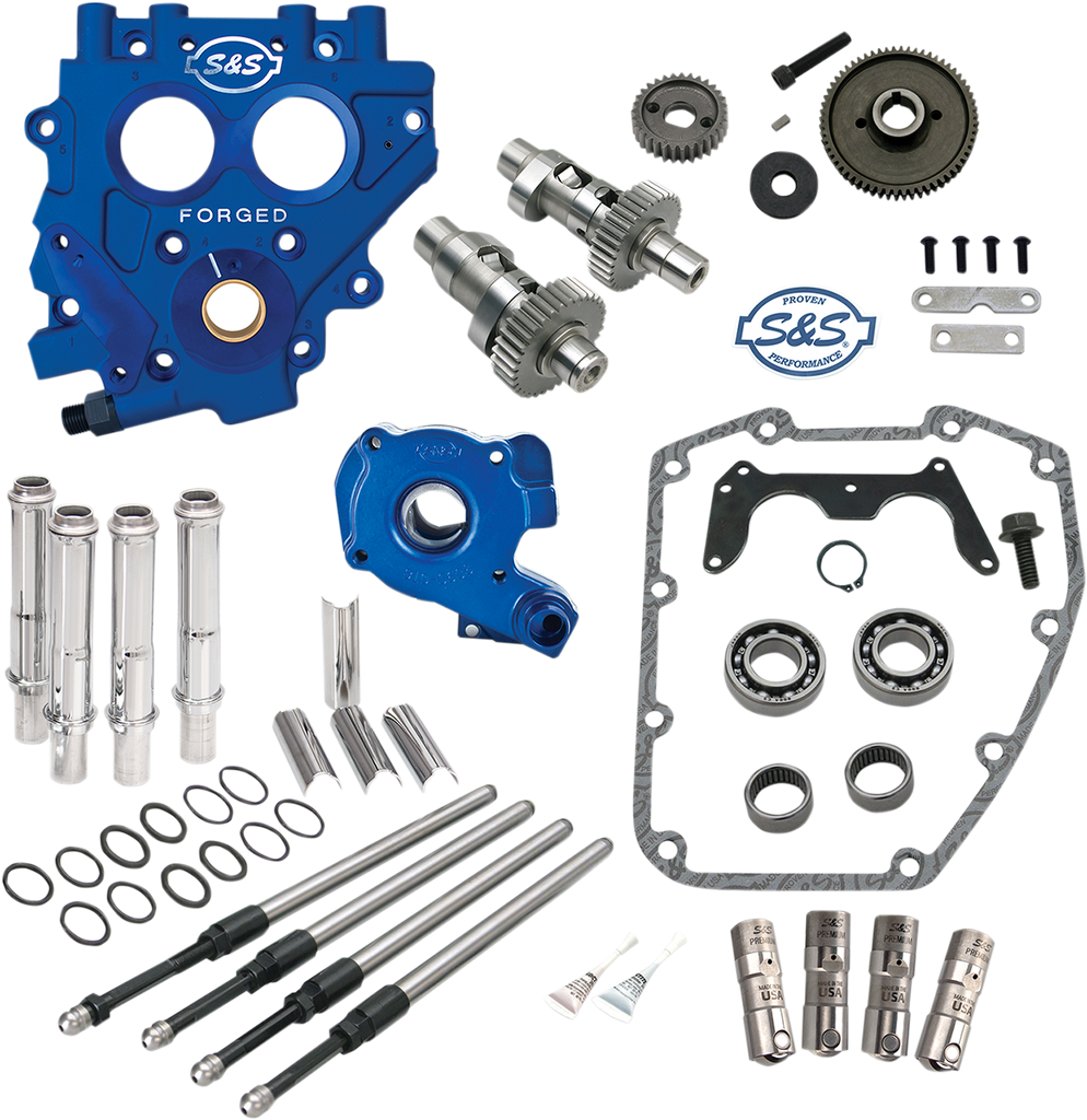 S&S Cycle Cam Chest with Plate Kit - 585GE Easy Start Cams for Twin Cam - Part 310-0813