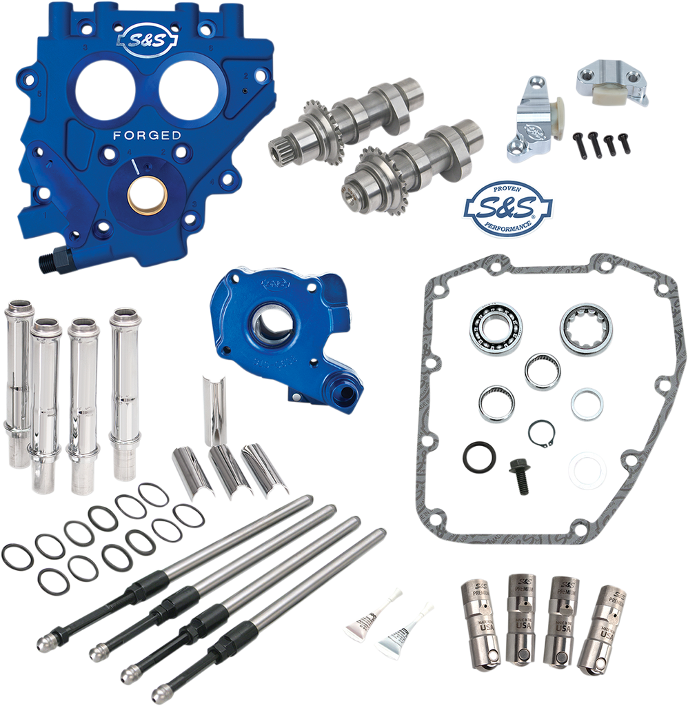 S&S Cycle 510C Cam Chest with Plate Kit for Harley-Davidson Twin Cam Engines, 330-0541