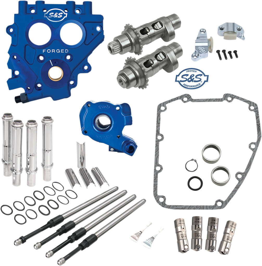 S&S Cycle Cam Chest with Plate Kit 551CE for Twin Cam Engines - Easy Start Cams Part 330-0544