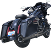 S&S Cycle Shadow Muffler Kit, Black, for 2009-2016 FL Models, 550-0831