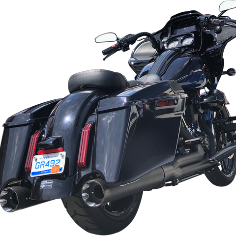 S&S CYCLE Shadow Muffler Kit - Black - '99-'08 FL 550-0830