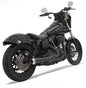 BASSANI XHAUST Road Rage Exhaust - Black Short Slip-On for Harley-Davidson FXD 2006-2017 (Part #13122J) - Team Dream Rides