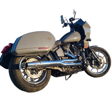 THUNDERHEADER 1325X – 2025 M8 Softail – X-SERIES STANDARD 2-INTO-1 Exhaust w/Heat Shields – Fits Low Rider ST & Heritage – Chrome - Team Dream Rides