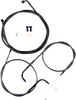 LA CHOPPERS Handlebar Cable/Brake Line Kit - 15" - 17" Ape Hanger Handlebars - Midnight LA-8320KT-16M - Team Dream Rides