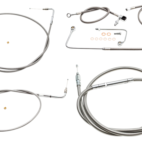 LA CHOPPERS Handlebar Cable/Brake Line Kit - 15