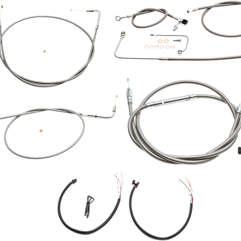 LA CHOPPERS Handlebar Cable/Brake Line Kit - Complete - 15