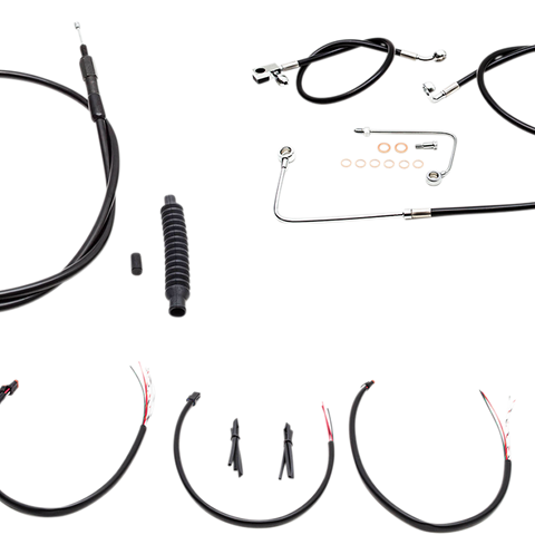 LA CHOPPERS Handlebar Cable/Brake Line Kit - Complete - 15