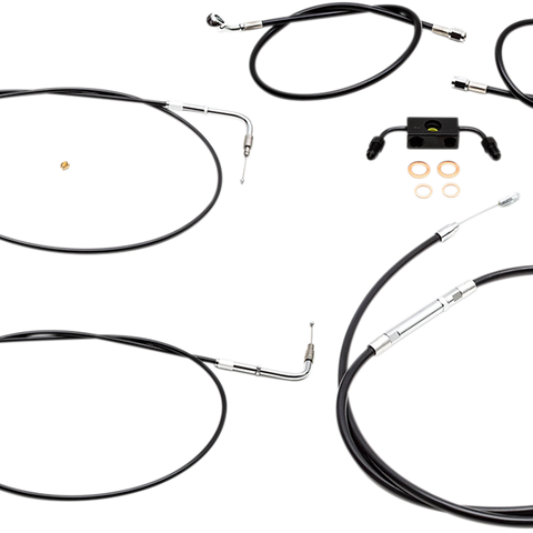 LA CHOPPERS Handlebar Cable/Brake Line Kit - 15