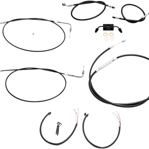 LA CHOPPERS Handlebar Cable/Brake Line Kit - Complete - 12