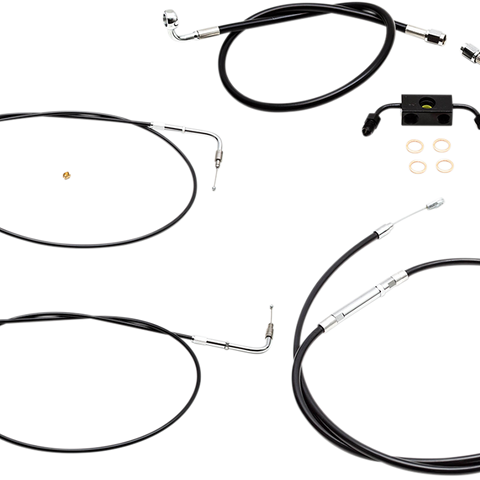 LA CHOPPERS Handlebar Cable/Brake Line Kit - 15
