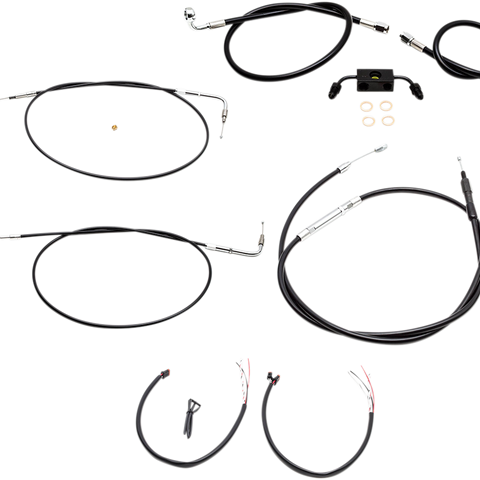 LA CHOPPERS Handlebar Cable/Brake Line Kit - Complete - 12