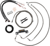 LA CHOPPERS Handlebar Cable/Brake Line Kit - Complete - 15" - 17" Handlebars - Stainless LA-8055KT2-16 - Team Dream Rides