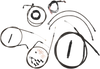 LA CHOPPERS Handlebar Cable/Brake Line Kit - Complete - 12" - 14" Handlebars - Midnight LA-8122KT2-13M - Team Dream Rides