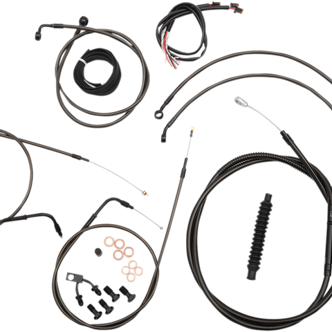 LA CHOPPERS Handlebar Cable/Brake Line Kit - Complete - 12