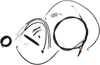 LA CHOPPERS Handlebar Cable/Brake Line Kit - Complete - 15" - 17" Handlebars - Black Vinyl LA-8152KT2-16B - Team Dream Rides