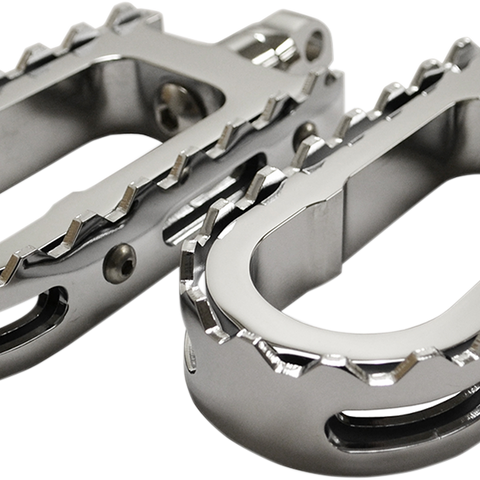 LA Choppers BMX Foot Pegs Chrome LA-7205-00 – Durable Aluminum Male-Mount Pegs with Adjustable Steel Mounts