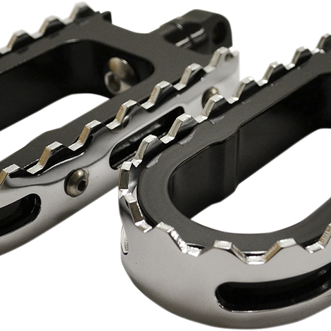 LA Choppers BMX Foot Pegs - Black and Chrome LA-7205-00B