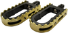 LA Choppers BMX Foot Pegs - Black and Brass LA-7205-02B